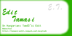 edit tamasi business card